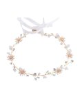 Elegant Rhinestone Daisy Bridal Headwear Wedding Hair Accessories – Gold