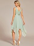 Stunning V Neck Prom Lace Dress for Women – Mint Green