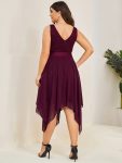 Stunning V Neck Prom Lace Dress for Women – Mulberry