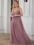 Maxi Long Elegant Ethereal Tulle Evening Dress – Purple Orchid