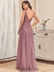 Maxi Long Elegant Ethereal Tulle Evening Dress – Purple Orchid