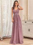 Maxi Long Elegant Ethereal Tulle Evening Dress – Purple Orchid