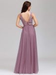 Maxi Long Elegant Ethereal Tulle Prom Dress – Purple Orchid