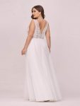 Maxi Long Elegant Ethereal Tulle Prom Dress – White