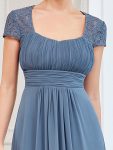 Chiffon Ruched Sweetheart A-Line Bridesmaid Dress – Dusty Navy