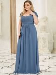 Chiffon Ruched Sweetheart A-Line Bridesmaid Dress – Dusty Navy