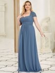 Chiffon Ruched Sweetheart A-Line Bridesmaid Dress – Dusty Navy