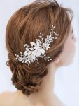 Lovely/Pretty/Romantic/Flower Combs for Women - Silver