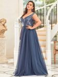 Plus Size Long Sequin Special Occasion Dresses – Dusty Navy