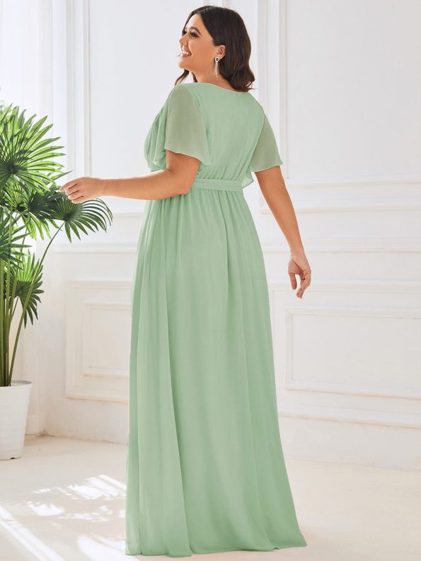 Sage Green Bridesmaid Gowns - Mint Green