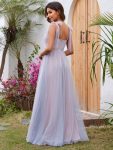 Sweetheart Frenulum Knotting Formal Evening Dress Adorned with Applique – Pink