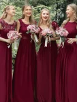 Burgundy Bridesmaid Gowns – Burgundy