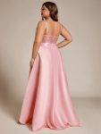 Sparkly Bodice High Low Prom Dresses for Women – Pink