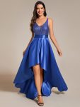 Sparkly Bodice High Low Prom Dresses for Women – Sapphire Blue