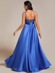 Sparkly Bodice High Low Prom Dresses for Women – Sapphire Blue