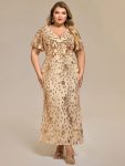 Sequin Embroidery Mermaid Formal Dress – Gold