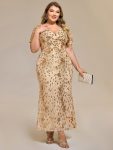 Sequin Embroidery Mermaid Formal Dress – Gold