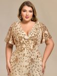 Sequin Embroidery Mermaid Formal Dress – Gold