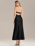 Knit Sleeveless Mermaid Wedding Guest Dress – Black