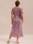 Sequin Embroidery Mermaid Formal Dress – Purple Orchid