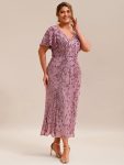 Sequin Embroidery Mermaid Formal Dress – Purple Orchid