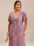 Sequin Embroidery Mermaid Formal Dress – Purple Orchid