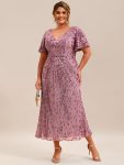 Sequin Embroidery Mermaid Formal Dress – Purple Orchid