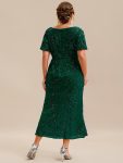 Sequin Embroidery Mermaid Formal Dress – Dark Green