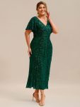 Sequin Embroidery Mermaid Formal Dress – Dark Green