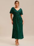 Sequin Embroidery Mermaid Formal Dress – Dark Green