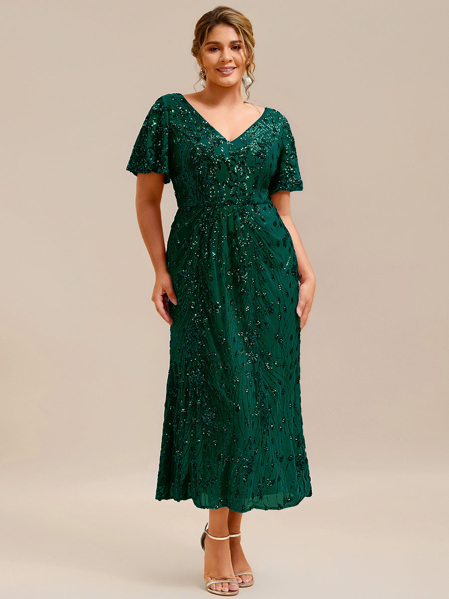 Sequin Embroidery Mermaid Formal Dress - Dark Green Sequin Embroidery Mermaid Formal Dress - Dark Green