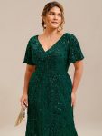 Sequin Embroidery Mermaid Formal Dress – Dark Green