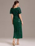 Sequin Embroidery Mermaid Formal Dress – Dark Green
