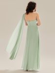 Flowing Ribbons Chiffon Sleeveless Dress – Mint Green