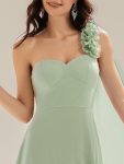 Flowing Ribbons Chiffon Sleeveless Dress – Mint Green