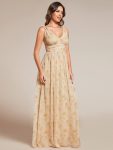 Chiffon Empire Waist Sleeveless Pleated Bridesmaid Dress – Golden Roses