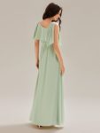 Thigh-High Slit Chiffon Sleeveless Maxi Dress – Mint Green